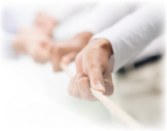 An einem Strang ziehen